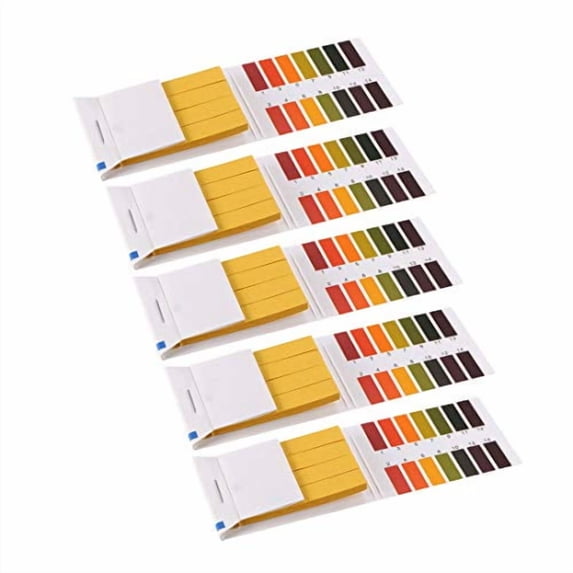 PH Test Strips 1-14 Indicator Paper Lab Litmus Tester 80in1 Kit for Water Food Pool Aquarium Testing Alkaline Acid 5pcs