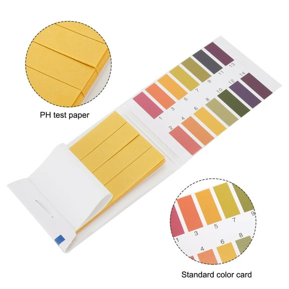 PH Test Strips 1-14 Universal Full Range Litmus Paper Water Soil Testing Kit for Aquarium Pool Drinking Water Urine Saliva (100 Strips)