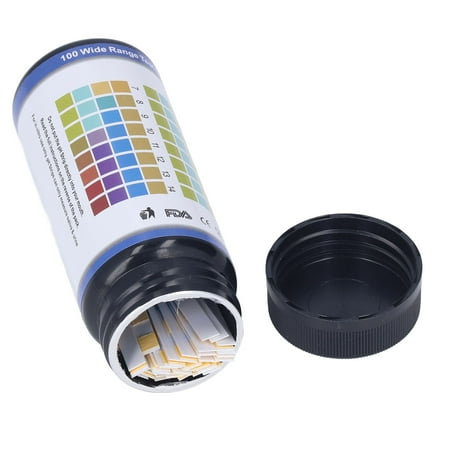 PH Test Strips, Wide Applicability 100 Pieces PH Test Kit PH Value 0-14 For Urine For Pool For Pond