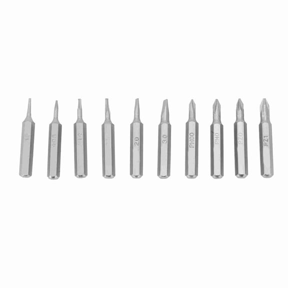PH00 Screwdriver Bits 10PCS 4mm Shank Bits Set, Repair Bits Set for Mobile Phones with Material, Compact and Lightweight Tool Kit for Electronics Repairs