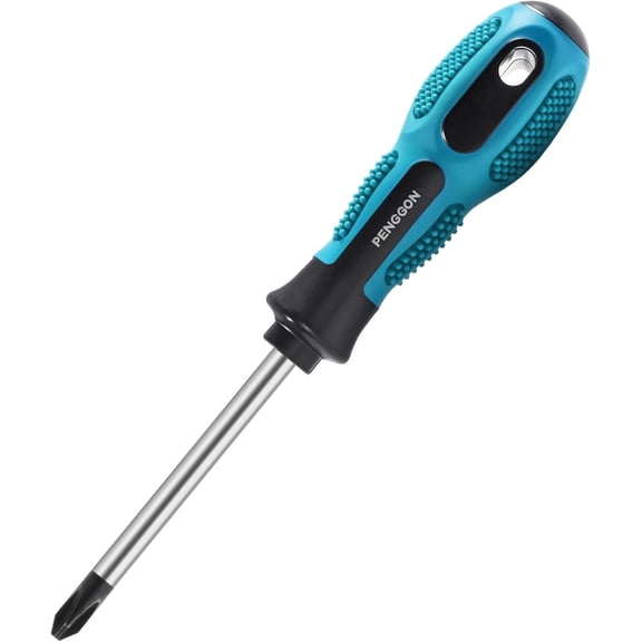 (PH1 75mm) Magnetic Phillips Screwdriver - Precision (3mm) Cross Head - Heat-Treated Cr-V Steel Shaft with Non-Slip Comfortable Grip Handle