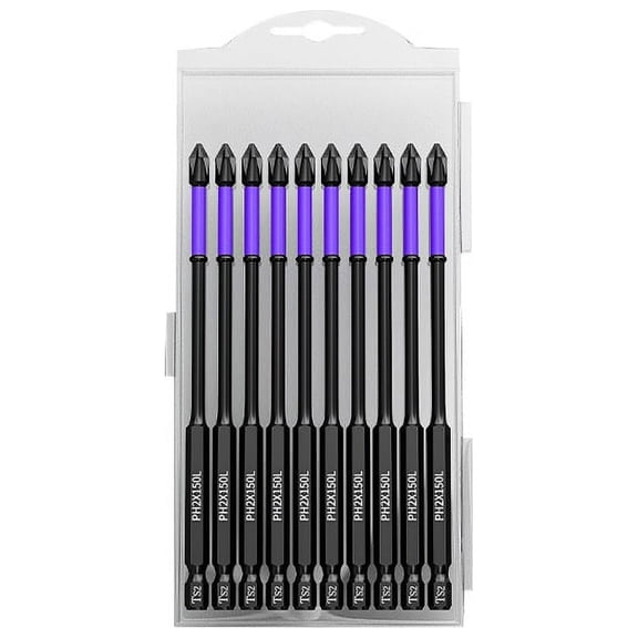 PH2 Magnetic Batch Crosses Screwdriver Impact Drill Bit Screw 150mm Non- Electric Screwdriver Power Tools