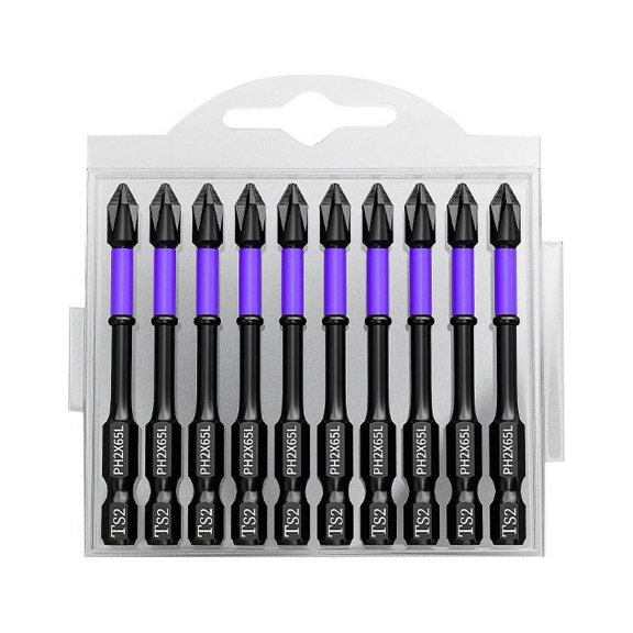 PH2 Magnetic Batch Crosses Screwdriver Impact Drill Bit Screw 65mm Non- Electric Screwdriver Power Tools