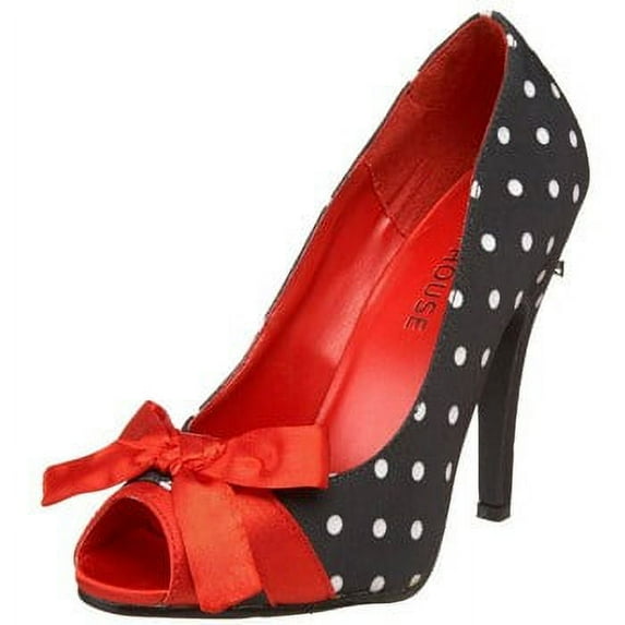 PH511-PAIGE, 5'' Microfiber Satin Peep-Toe Shoes