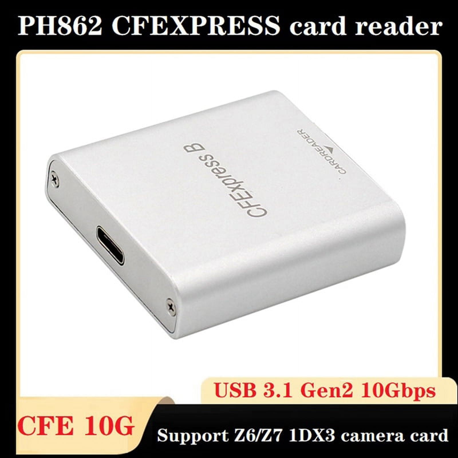 PH862 CFexpress CFE Card Reader TypeC USB3.1 GEN 2 10Gbps HighSpeed