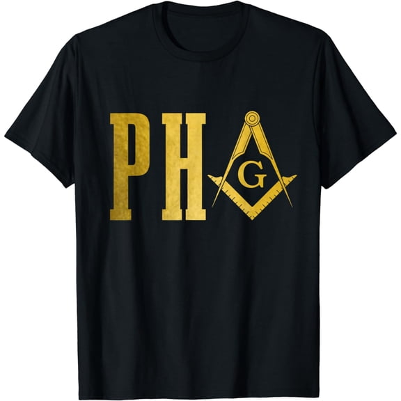 PHA Prince Hall Mason Freemason Masonic Square & Compass T-Shirt
