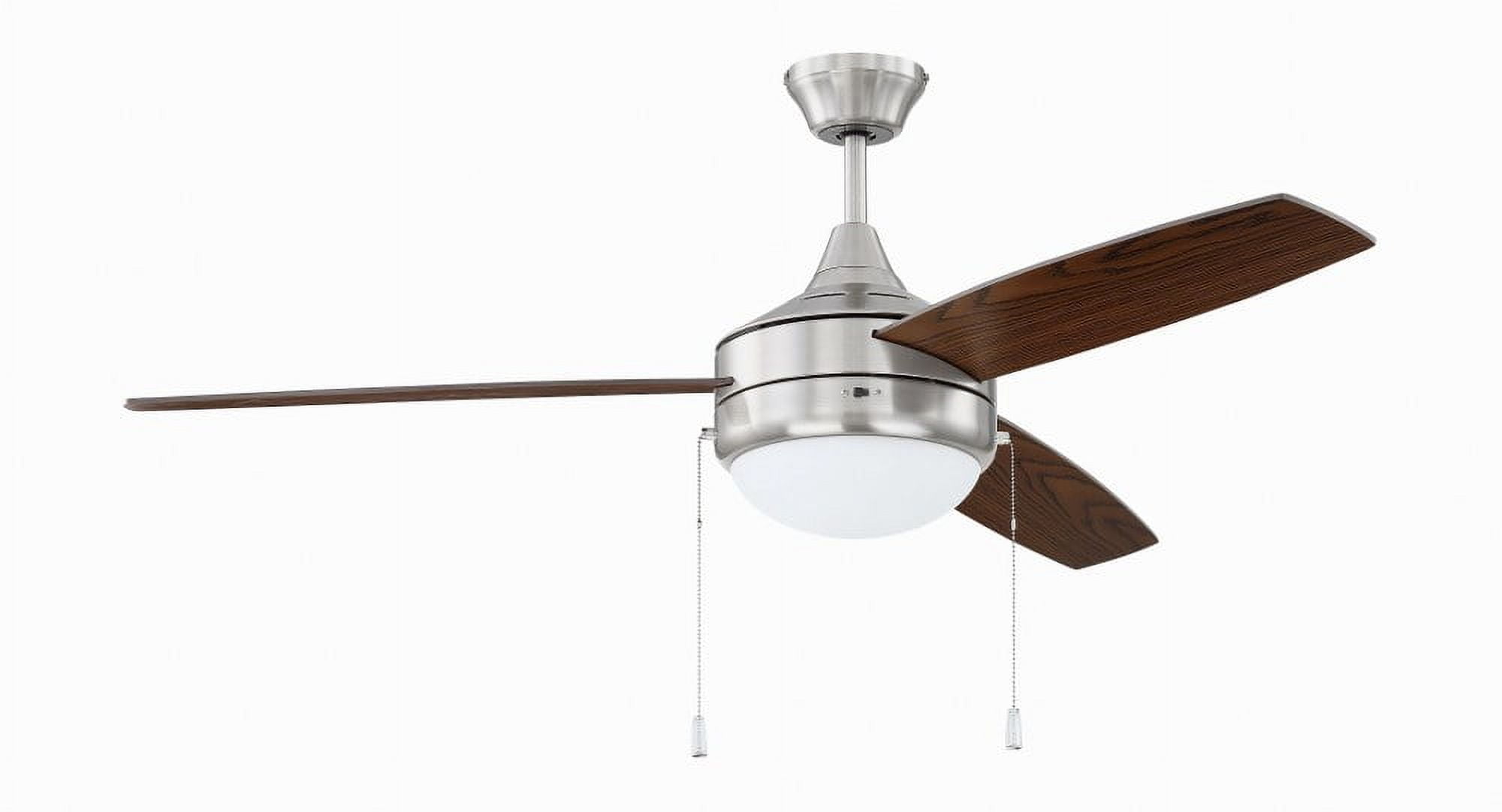 Phaze 52'' Polished Nickel Ceiling Fan with LED Light