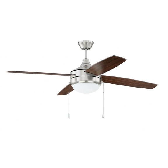 PHA52BNK4 Craftmade Lighting Phaze - 4 Blade Ceiling Fan with Light Kit in Modern-Contemporary Style - 52 inches wide by 16.73 inches high