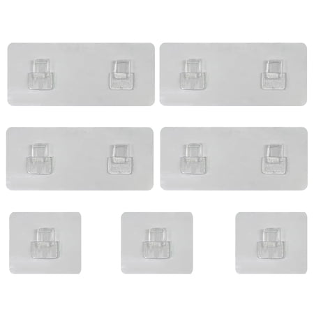 PHANCIR 7 PCS Shower Caddy Adhesive Sticker Hooks for Shower Caddy Basket Bathroom Shelf