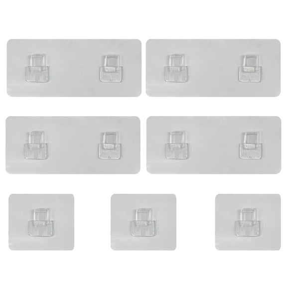 PHANCIR 7 PCS Shower Caddy Adhesive Sticker Hooks for Shower Caddy Basket Bathroom Shelf