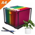 thumbnail image 1 of PHANCIR Mesh Metal Hanging File Organizer, Detachable Foldable File Folder for Home & Office, Medium, 1 of 7