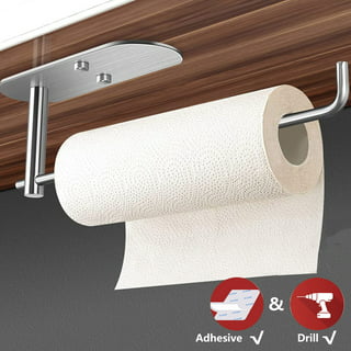 BLOOM FURNITURE INC. Paper Towel Holder With Adhesive Under Cabinet Mou  Wall Mount Toilet Paper Holder