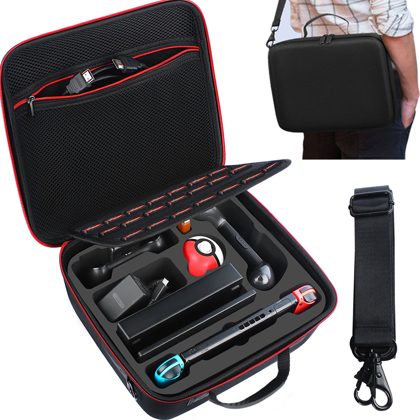 Hyperkin Polygon M07289 The Rook Travel Bag for Switch