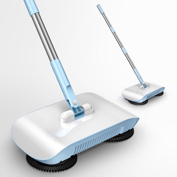 PHANCIR Multifunction Manual Hand-Push Sweeping Machine Non-Electric 360 Degree Rotating Floor Mop Broom Dustpan Household Cleaning Tools