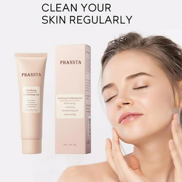 PHANSTA Purifying Exfoliating Gel, PHANSTA Purifying Cream, Face and Body Exfoliating Scrub Gel for Face and Body (1 Pcs,50g)