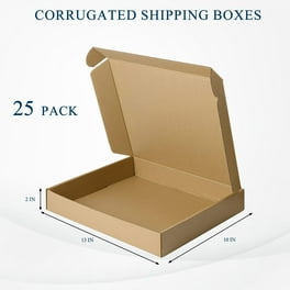 Pen + Gear Small Shipping Boxes, Kraft, 6L x 6W x 6H 