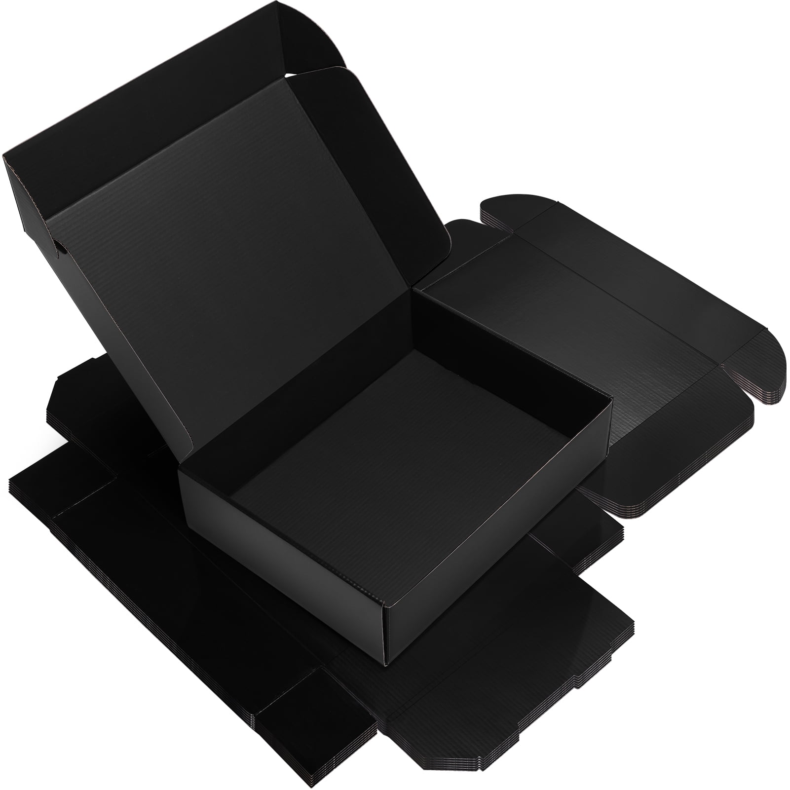 PHAREGE 6-Pack 15.12 x 12.13 x 1.89 in Triple Wall Moving Kit Boxes, Black