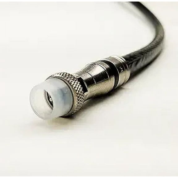 PHAT SATELLITE - Direct Burial Flooded RG-11 Underground Coaxial Cable with Weather Boot F-Connectors, 18AWG 75 Ohm, Enhanced Tri-Shield 77% Braid, Assembled in USA (4 feet, Black)