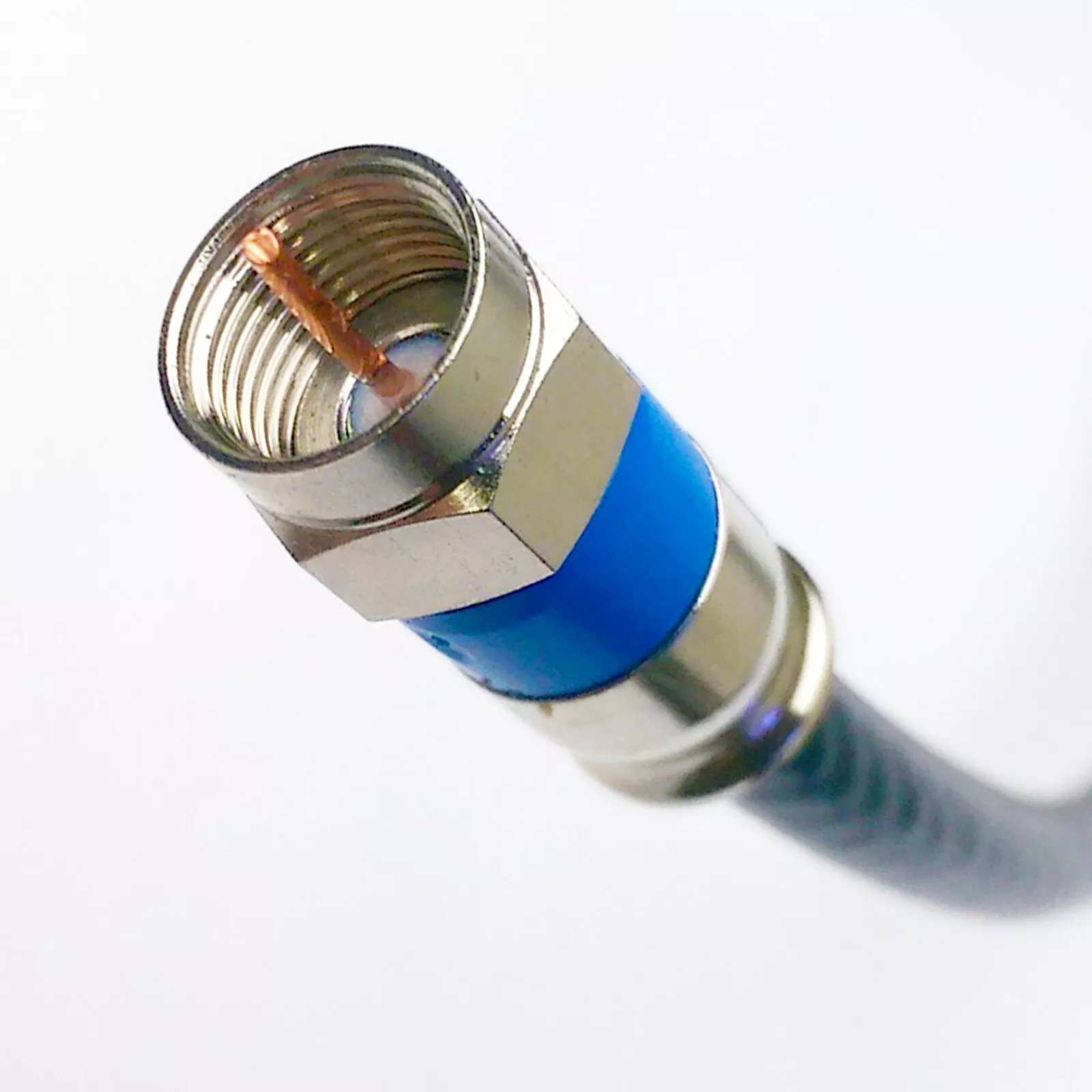 PHAT SATELLITE 55ft RG-6 Quad Shield Coaxial Cable With Connectors - 3Ghz, Solid Copper, For Satellite/Cable TV