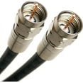 thumbnail image 1 of PHAT SATELLITE INTL 30 feet Quad Shield Solid Copper RG6 Coaxial Cable 3GHz CL2 UV Reisitant Jacket Indoor Outdoor Satellite Coax 18AWG 75 Ohm Anti-Rust Nickel Compression Connectors Assembled in USA, 1 of 1