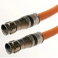 thumbnail image 1 of PHAT SATELLITE - Tri-Shield 14AWG 75 Ohm Gel Coated Braid Direct Burial Underground RG-11 Coax HD Cable TV Antenna Nickel Plated Brass (145 feet, Orange), 1 of 1
