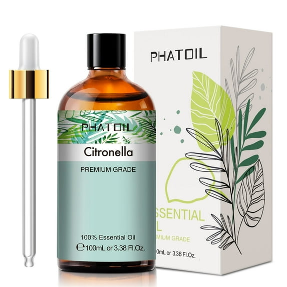PHATOIL 100ML Citronella Essential Oils Great for DIY Candle and Soap Making