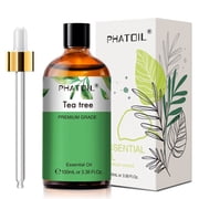 PHATOIL Tea Tree Essential Oil for Skin Hair Diffuser Massage, Pure Undiluted for Skin Nourish, 3.38 fl Oz