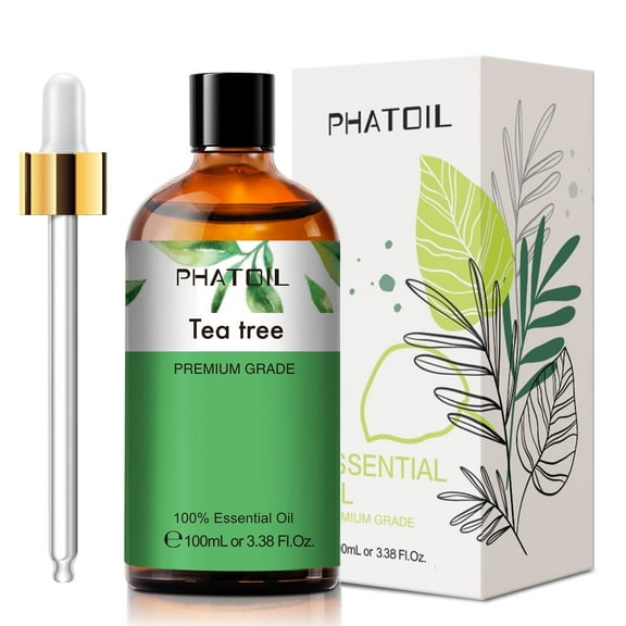 PHATOIL 100% Pure Tea Tree Oil for Skin Health, 3.38 fl oz