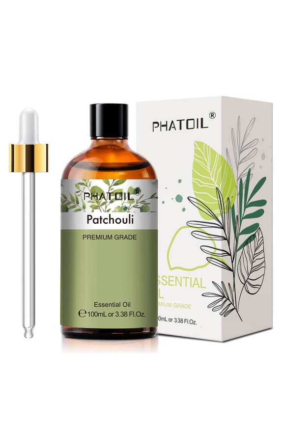 100ml Patchouli Essential Oils for Diffuser, Air Purifier, Skin Care, Massage, Candle Making, , Bath Bombs