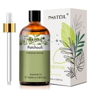 PHATOIL 100ml Patchouli Essential Oils for Diffuser, Air Purifier, Skin Care, Massage, Candle Making, Bath Bombs