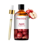 PHATOIL 100ml Apple Essential Oil for Diffusers, Fragrance, Fruity Apple Scented Oils for Candle Making, Home Care, Aromatherapy