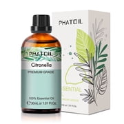 PHATOIL Citronella Essential Oils 100% Pure for Diffusers, Humidifier, Aromatherapy Massage Bath Sleep Relaxation 30ml/1.01 fl.Oz