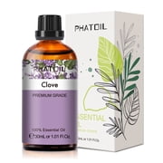 PHATOIL Clove Essential Oil 30ML 1.01 FL Oz, Pure Spicy Aromatherapy Oil for Diffusers, Humidifiers, Massage, Bath, Sleep Relaxation