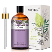 PHATOIL Clove Bud Essential Oil 100ML, Undiluted Spicy Aromatherapy Oil for Diffusers, Oral Gum Comfort, Bath, Sleep Relaxation, Candle Soap Making