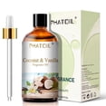 thumbnail image 1 of PHATOIL Coconut & Vanilla Essential Oils for Candle Making, Aromatherapy, Diffuser, Spa Massage, Yoga, Diy, Home Made Soap- 3.38Fl.Oz, 1 of 6