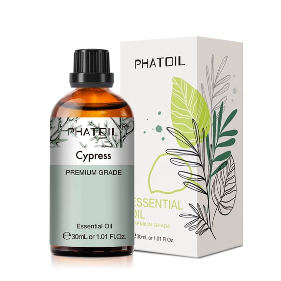 PHATOIL Cypress Essential Oil 30 mL (1 oz) 100% Pure, Undiluted, Therapeutic Grade