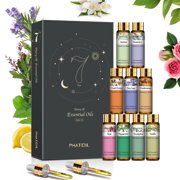 PHATOIL 9PCS Essential Oils Set, 100% Pure for Diffusers, Home Care, Candle Making Scents, Fragrance, Aromatherapy, Humidifiers, Gifts 9 x 10mL