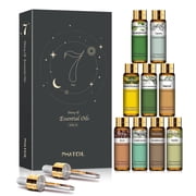 PHATOIL 9 Pcs Pure Essential Oil Set for Diffuser, Humidifiers, Skin Care, Massage, Gift 10ML