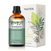 PHATOIL 1.01 Fl Oz Lemongrass Essential Oil for Skin, Diffuser, 100% Pure Natural, Cleansing & Nourishing, Herbaceous Scent for Aromatherapy, Soap Making Scent DIY