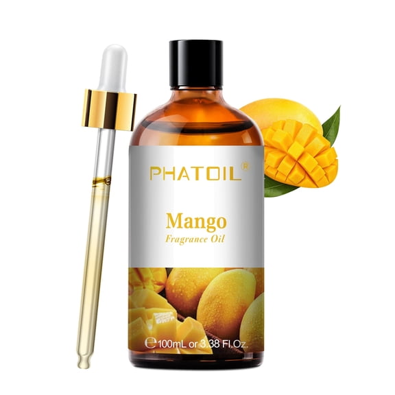 PHATOIL Fragrance Oil for Candle Making, Mango Essential Oil for Diffuser, Aromatherapy, Soap Making, 3.38 fl oz