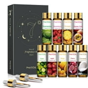 PHATOIL 9pcs Essential Oils Set for Diffusers Humidifier 100% Pure,for Aromatherapy Diffuser (10ml)