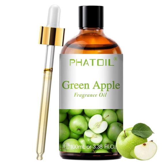 PHATOIL 100ml Green Apple Essential Oil for Candle and Soap Making, Apple Diffuser Oil for Laundry, Aromatherapy, Humidifier4