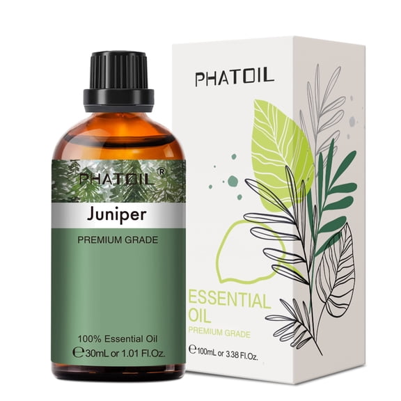 PHATOIL Juniper Essential Oils for Diffusers Humidifier 100% Pure Natural Aromatherapy Massage Bath Sleep Relaxation 30ml/1.01 fl.Oz