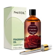 PHATOIL Laube Rosa Fragrance Oil 3.38 FL Oz, Long Lasting Floral Scent for Diffusers, Humidifiers, DIY Car Freshies, Relaxation, Candle Soap Making