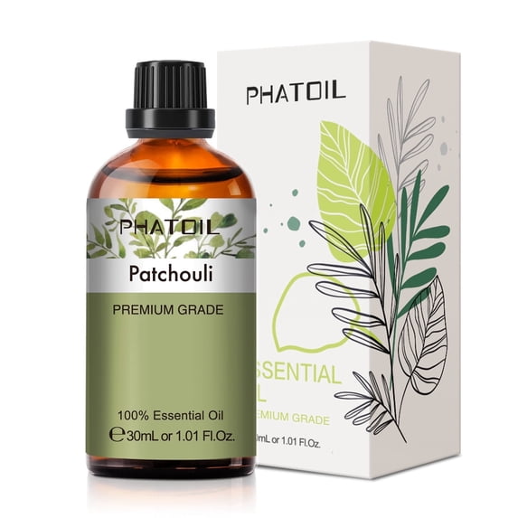 PHATOIL Patchouli Essential Oils for Soap Making, Long Lasting Scents for Aromatherapy, Diffuser, Diy Soap 30Ml/1.01 Fl.Oz