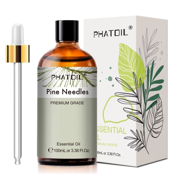 PHATOIL Pine Needles Essential Oils for Humidifier Aromatherapy Massage Bath Sleep Relaxation 100ml/3.38 fl.Oz
