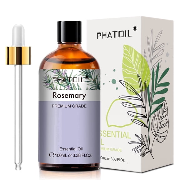 PHATOIL 100ml Rosemary Essential Oil for Soap Making, 100% Pure Rosemary Oil for Diffuser, Humidifiers