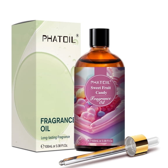 PHATOIL 3.38 fl oz Fragrance Oil for Diffusers, Candles Making - Sweet Fruit Candy Scent Oil