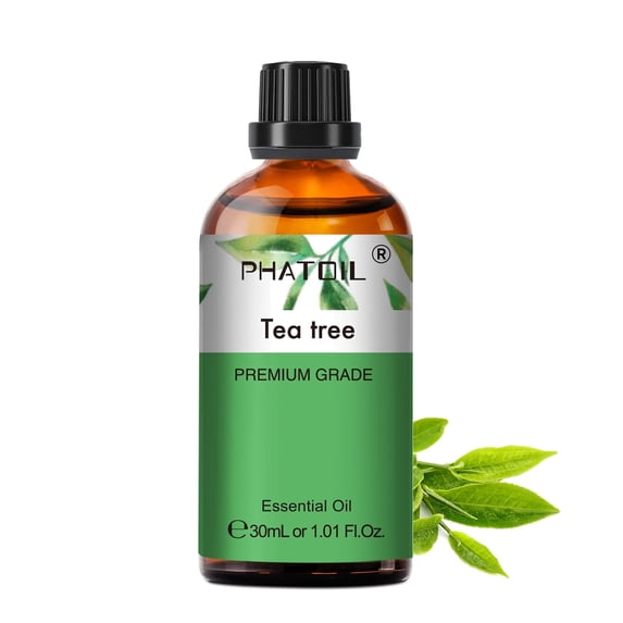 PHATOIL 100% Pure Tea Tree Essential Oils for Diffusers Humidifier Aromatherapy Candle Making, 30ml