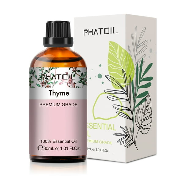 PHATOIL Thyme Essential Oils for Diffusers Humidifier 100% Pure Natural Aromatherapy Massage Bath Sleep Relaxation 30ml/1.01 fl.Oz